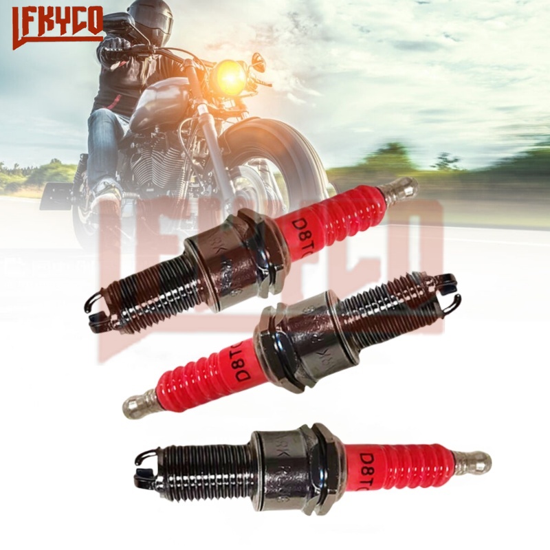 Motorcycle Spark Plug - 1/2/3/4PCS 3 Electrodes D8TC Spark Plugs