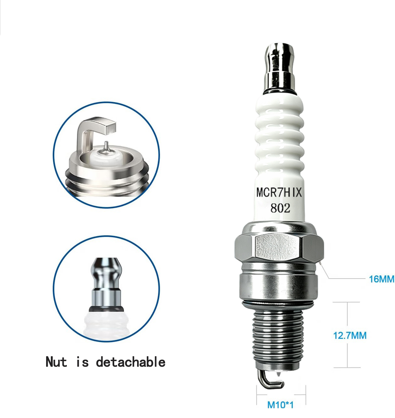 1-4 pcs Origina Good AN Iridiu - Motorcycle Spark Plug recension och pris