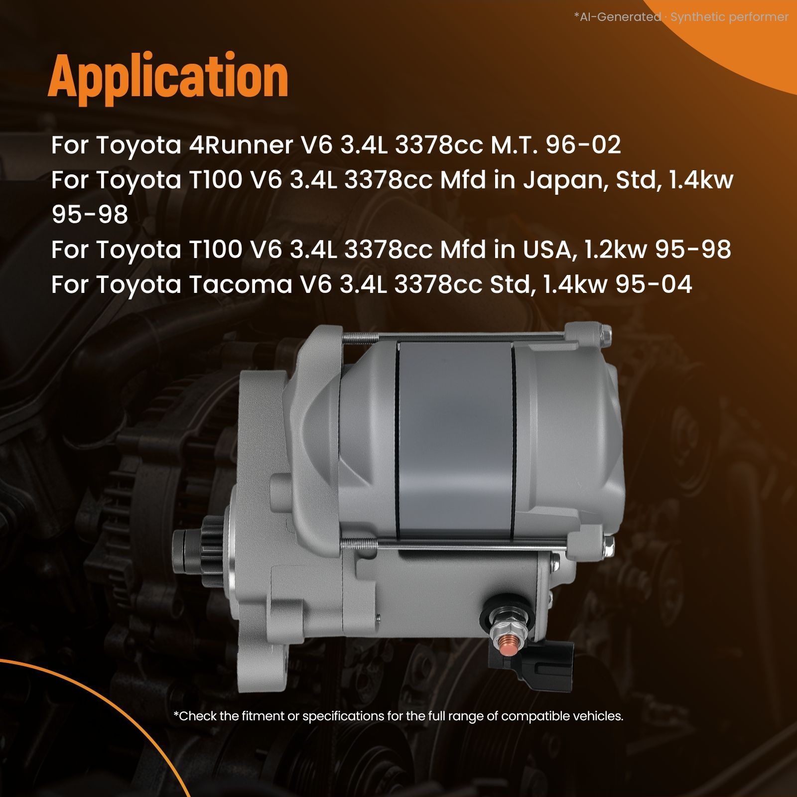 12V Starter Motor for Toyota 4 - Motorcycle Starter Motor recension och pris